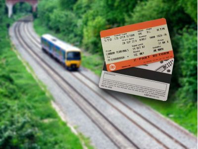 An orange magstripe train ticket