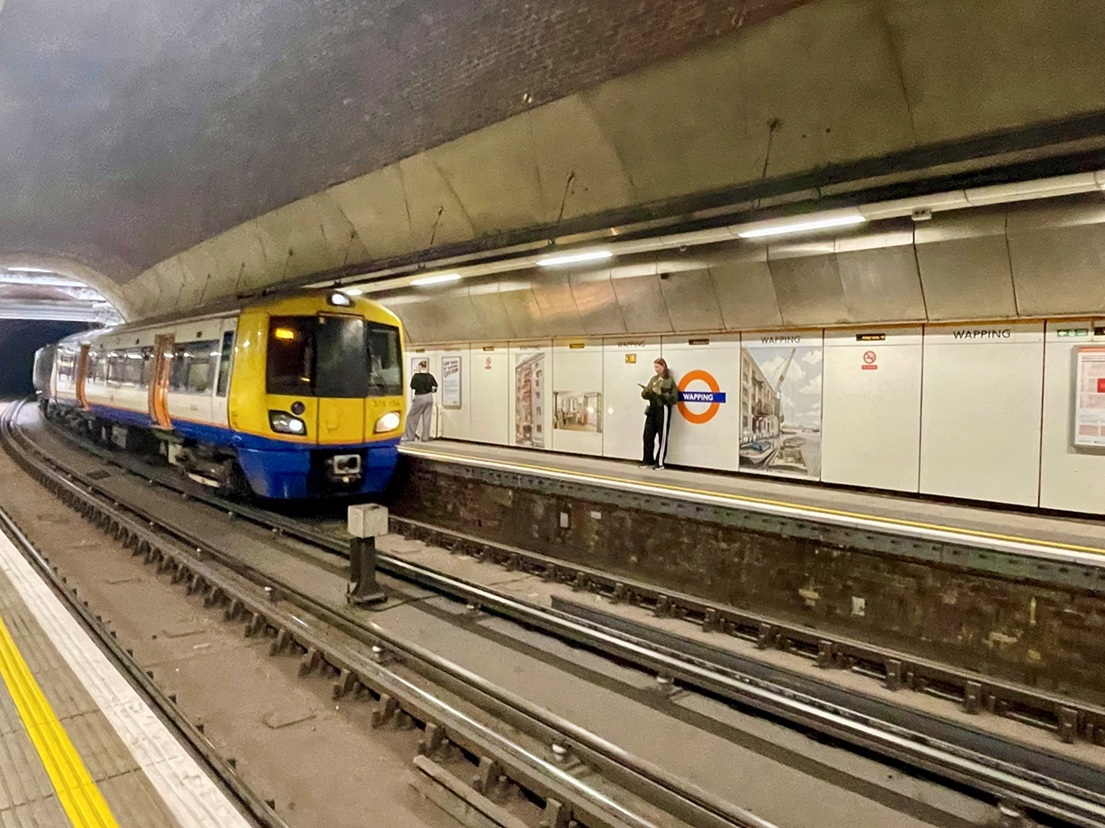 London Overground at Wapping